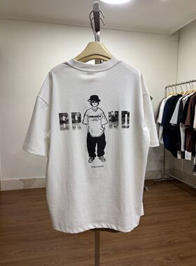 TYD光洙穿搭 印花宽松短袖T恤男女夏季潮流休闲上衣 t2611