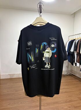 TYD光洙穿搭 印花宽松短袖T恤男女夏季潮流休闲上衣 t2639