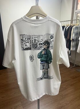 TYD光洙穿搭 印花宽松短袖T恤男女夏季潮流休闲上衣 t95105