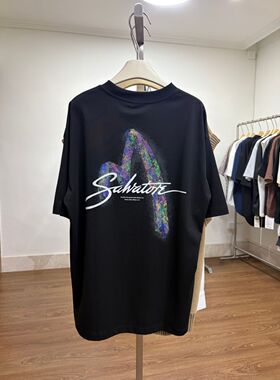 TYD光洙穿搭 印花宽松短袖T恤男女夏季潮流休闲上衣 t2631