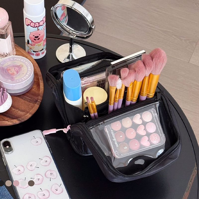 磁吸便携式立式化妆包