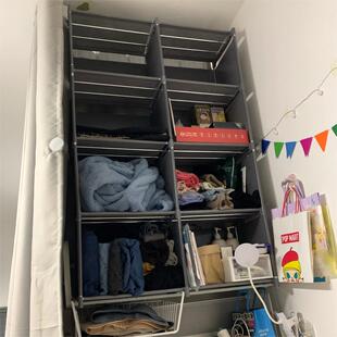 床上置物架寝室好物衣服柜子宿舍神器下铺收纳床头书柜床尾衣柜