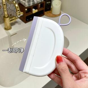 卫生间迷你刮水板台面款洗手台擦玻璃神器家用硅胶可挂清洁刮水器