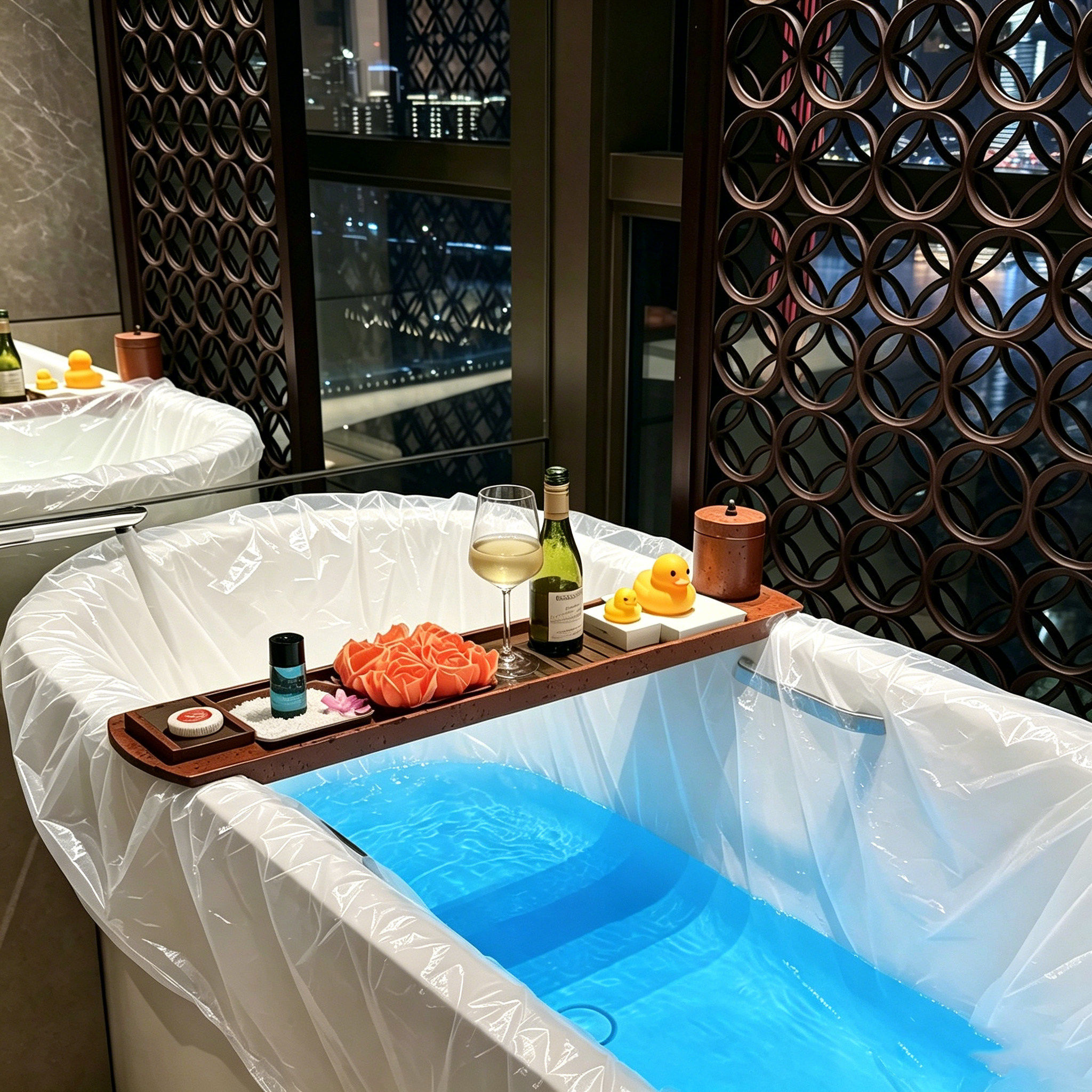 酒店一次性浴缸泡澡袋旅行加厚加大洗澡塑料膜民宿泡澡桶隔脏膜