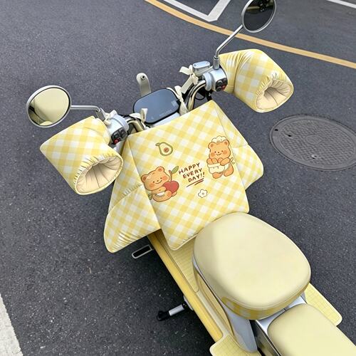 冬季加绒加厚防水电动车挡风被