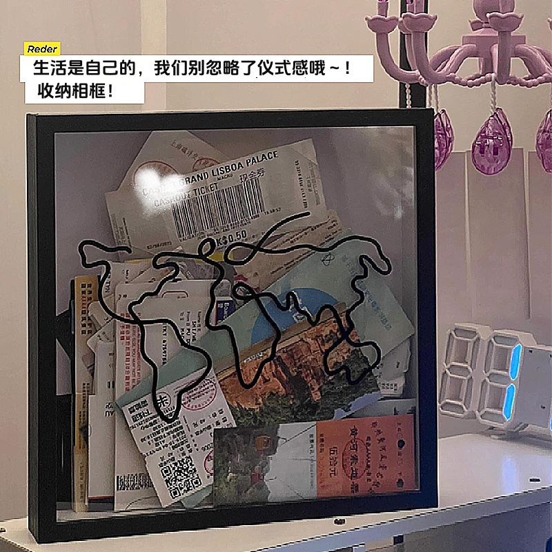 情侣相框电影票纪念储存框