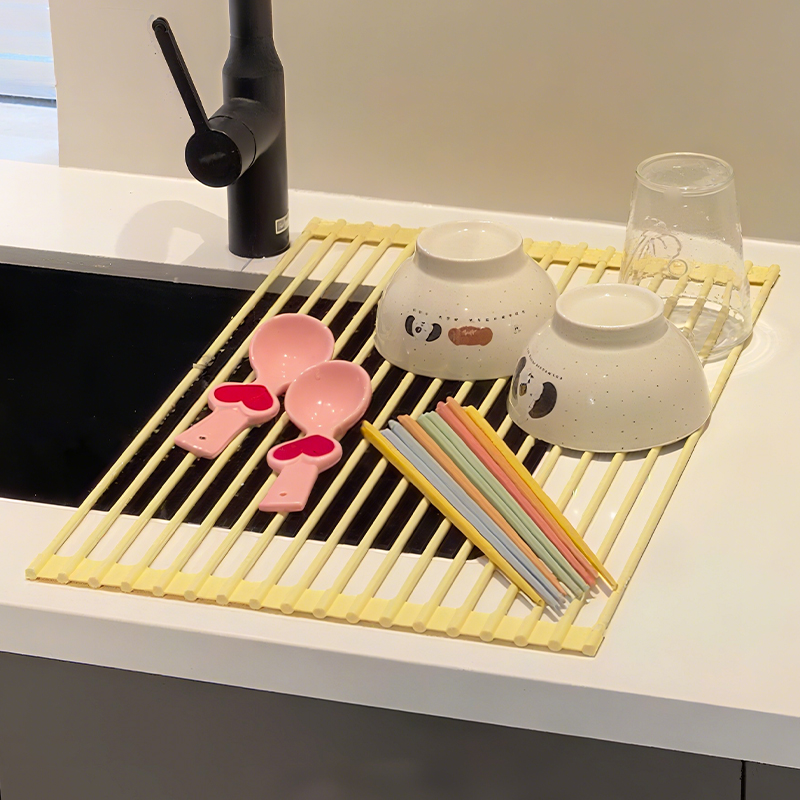厨房可折叠碗碟沥水架