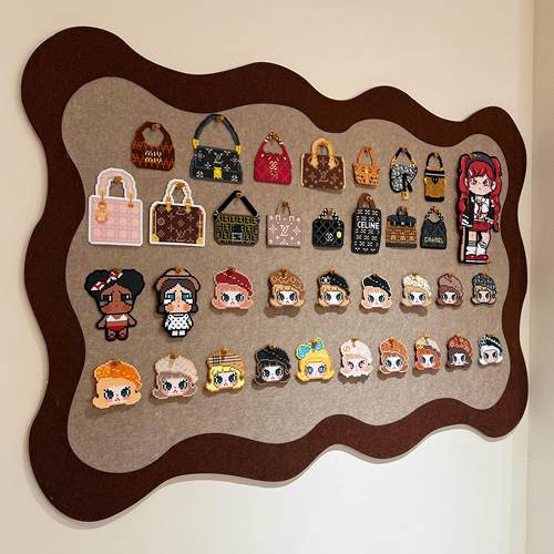 拼豆毛毡板墙贴展示板