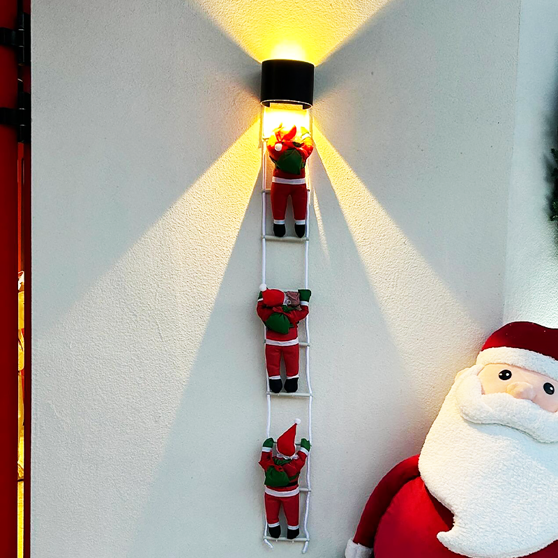 圣诞老人爬绳梯挂饰品