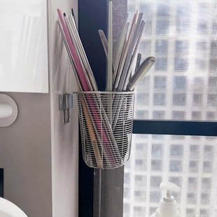 筷子收纳盒壁挂式可沥水家用食品级不锈钢筷笼厨房防霉抗菌筷子笼