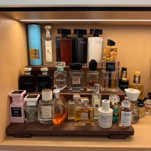 复古实木香水置物架子