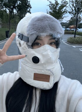 冬季骑行帽防风保暖加绒加厚面罩