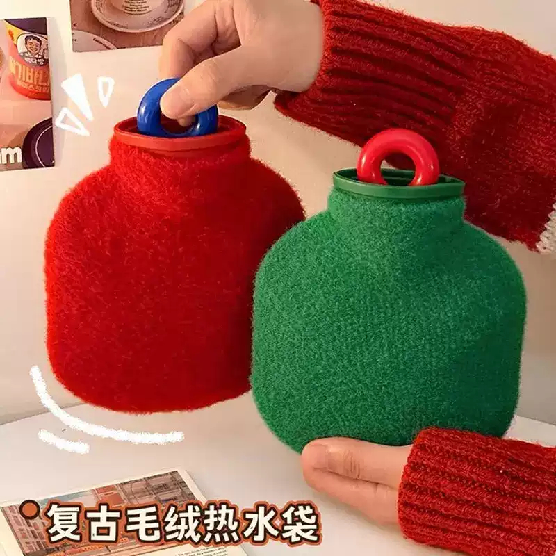 毛绒可拆洗注水热水袋