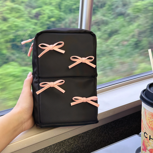 蝴蝶结便携磁吸化妆包