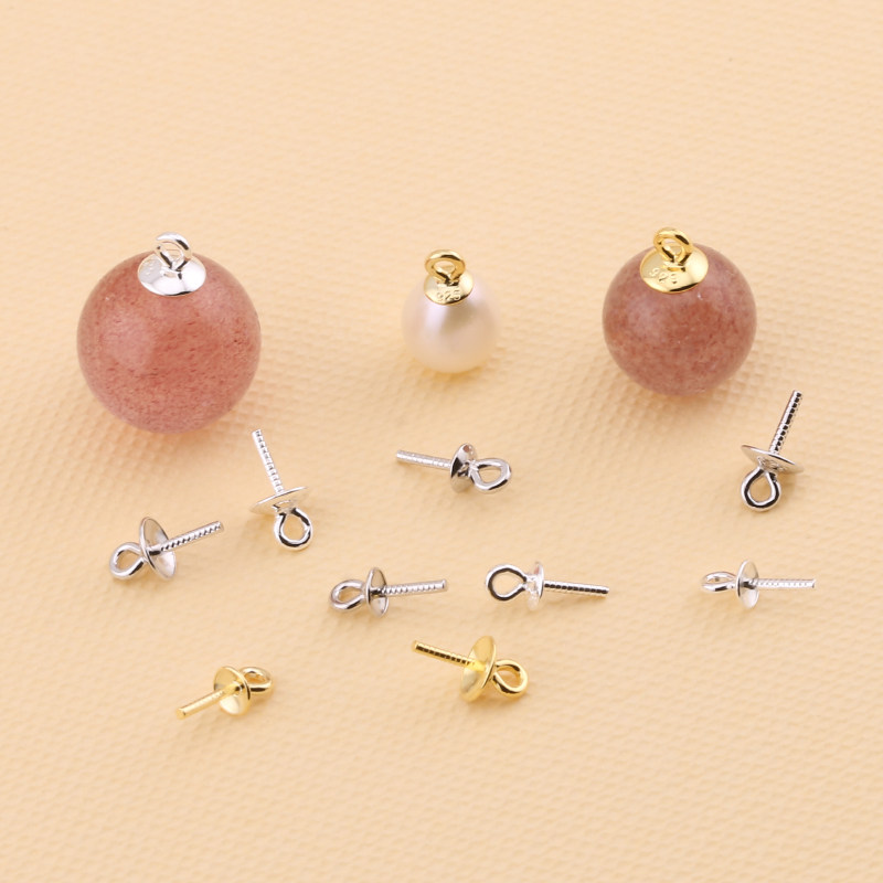 DIY ACCESSORIES S  PEARL PENDANT EARRINGS EXTENDED PLUS BEAD BEAD CAP CONNECTOR SEMI-FINISHED EMPTY SUPPORT
