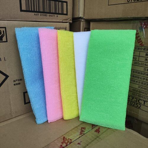 日式长条搓背加硬泡沫浴巾免搓澡巾尼龙强力柔软洗澡巾加长浴巾