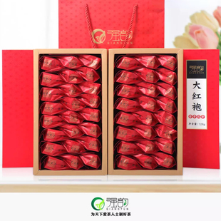 强韵大红袍茶叶礼盒装肉桂浓香型乌龙茶正岩茶散装独立装节日送礼