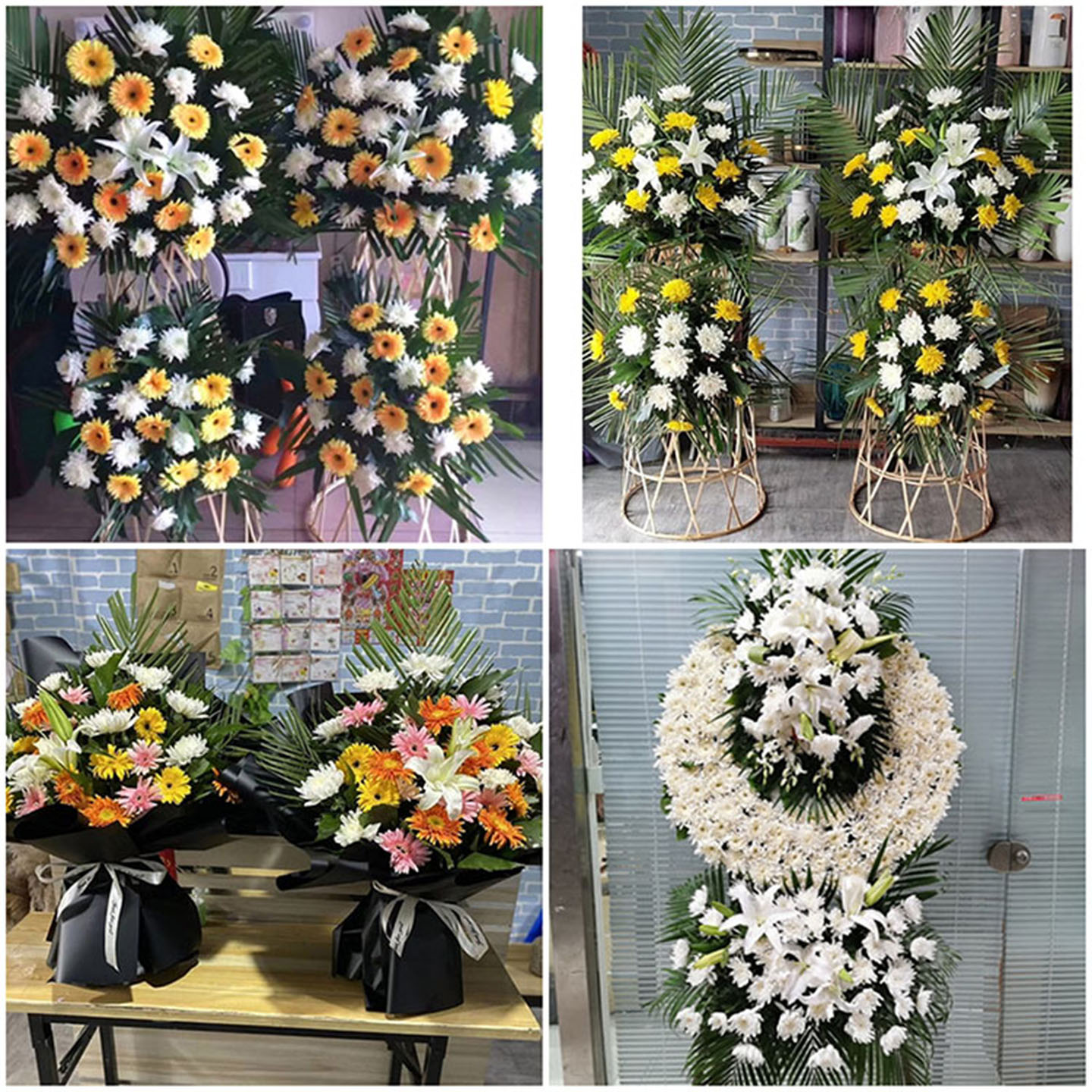 临汾浮山县乡宁大宁县蒲县鲜花同城送白事花圈丧事花蓝祭奠殡仪馆