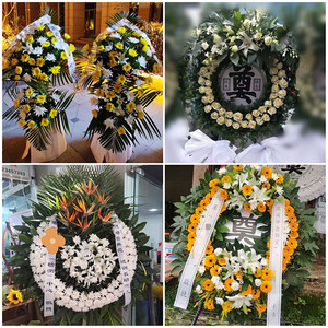 周口扶沟县商水郸城太康县鲜花同城送白事花圈丧事花蓝祭奠殡仪馆