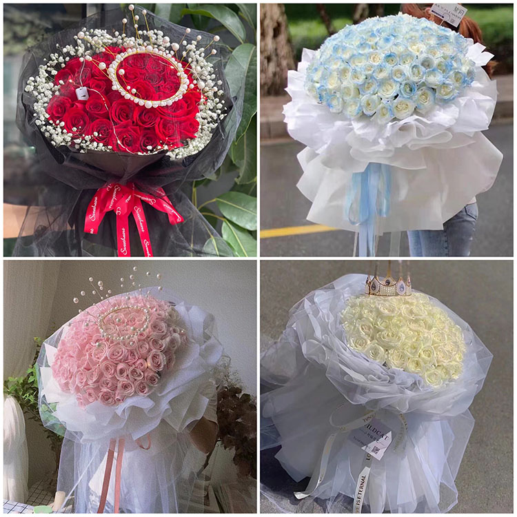 海口市秀英区琼山区同城鲜花速递七夕节表白红玫瑰送女友老婆生日