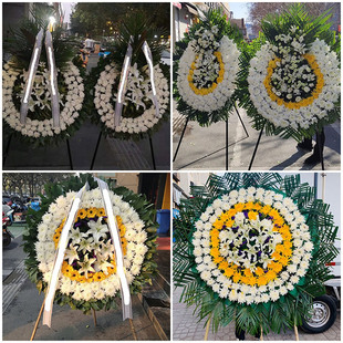 梧州岑溪市苍梧蒙山县藤县鲜花同城送殡仪馆白事花圈祭奠丧事花蓝