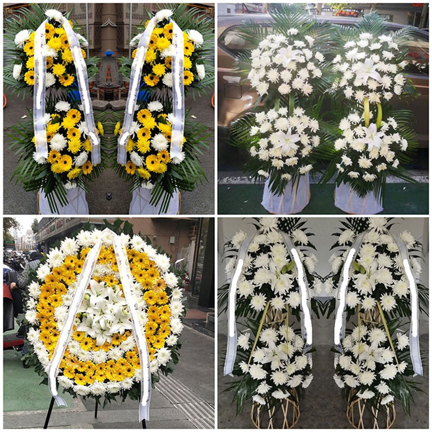 东莞长安镇沙田镇厚街镇鲜花同城配送白事花圈丧事花蓝祭奠殡仪馆