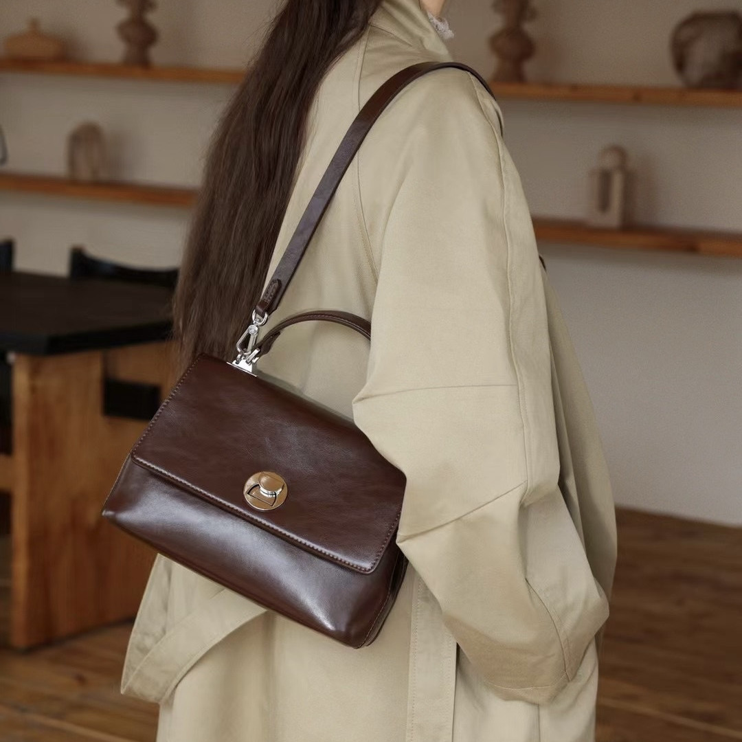 2025新款头层牛皮手提包