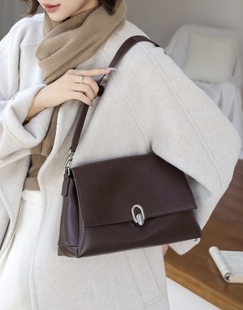 2025秋冬新款头层植糅牛皮通勤单肩包气质百搭高级感斜挎真皮女包