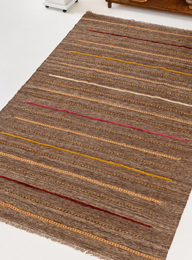 毯游记 伊朗Ayna Kilim进口手工羊毛波斯地毯复古条纹地垫162440