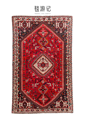 毯游记 波斯红色羊毛大地毯 伊朗进口手工客厅复古编织高端地毯