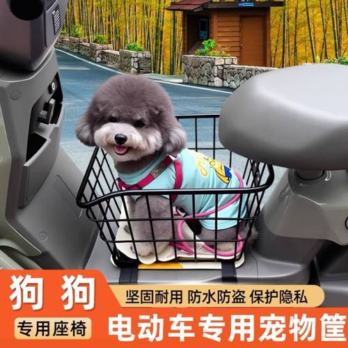 电动车宠物筐电动车狗狗座椅电动车狗狗车筐电动车带狗狗神器踏板