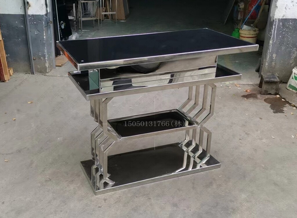 定做新中式散台高台桌吧桌椅凳kthv吧台演绎义商用慢摇吧不锈钢