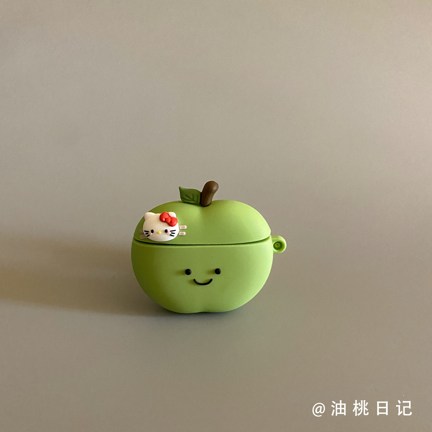 油桃日记创意水果硅胶立体适用于苹果airpods pro1代2代3代耳机壳卡通ins风