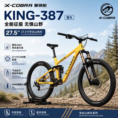 眼镜蛇KING387软尾山地车速降AM