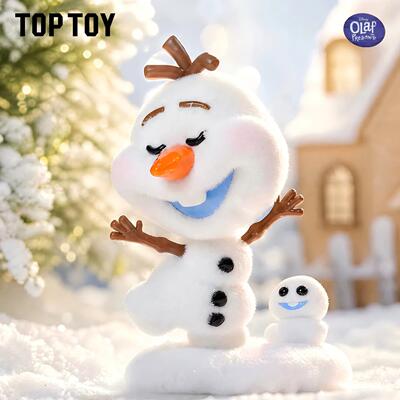 正版TOPTOY冰雪奇缘顽皮雪宝系列盲盒潮玩桌面摆件玩具周边