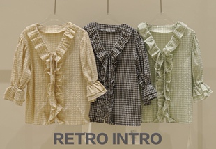 外套v领纽扣2022年新款 衬衣开衫 设计21070 RIN春夏百搭小衫 福利款