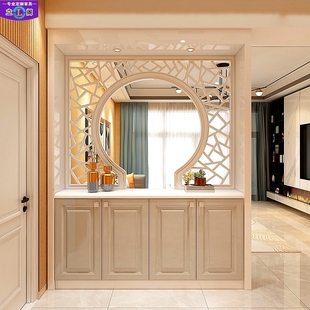 入户装 柜 饰玄关隔断柜现代简约客厅双面镂空屏风北欧门厅柜进门鞋