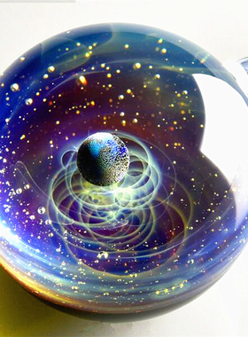 宇宙玻璃手链日本星空球送女友