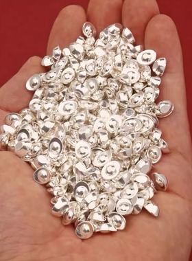 迷你合金实心小银元宝摆件