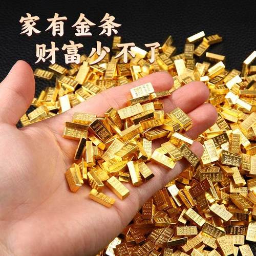 仿真金条聚宝盆填充物摆件