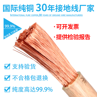 16平方高压接地线25平方国标接地软铜线铜芯线电工力电缆线电瓶线
