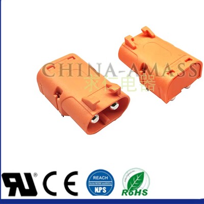 Amass新品直流插头 LCB40PW-M公头平替泰科安德森MOLEX进口连接器