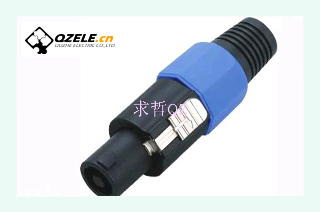 音响四芯专业音箱插头NL4FC 音响线接头功放 欧姆接头连接器端子