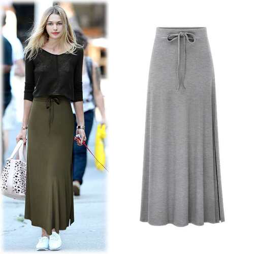 Summer women long skirt split skirts 5XL夏季大码包臀开叉长裙