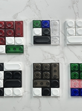 DOYS玩具键帽 透明磨砂PC键帽复古背光圆点超薄无线双模