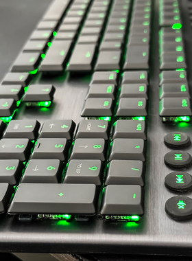 哑光黑版G913 G913TKL键帽G915 G915TKL机械键盘磨砂透光防滑键帽