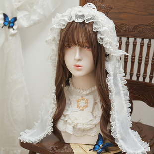 夏日爱丽丝·原创lolita可爱蕾丝花边兔耳帽 KS星箱设计