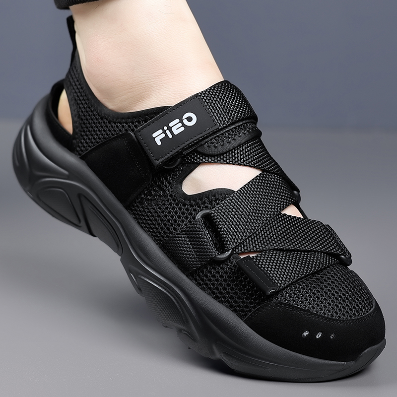 夏季新款时尚飞织网面休闲凉鞋