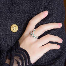 蛇形锆石戒指戒指女设计小众时尚 2022年新款 轻奢高级感潮 个性