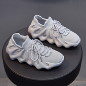 减震健身鞋 椰子女鞋 新款 透气跑步鞋 轻便飞织袜子运动鞋 2024年秋季